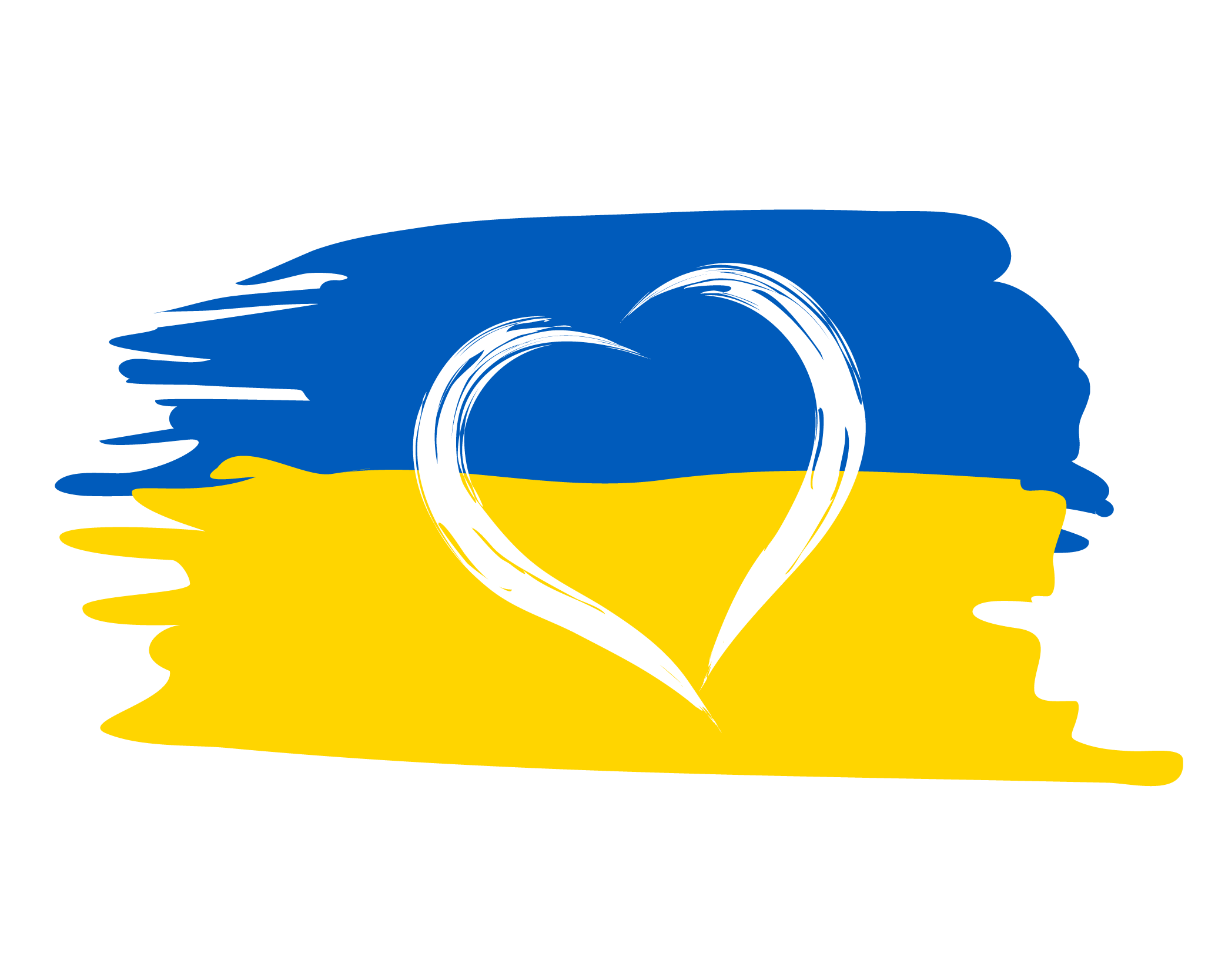 Ukraine Fahne Herz