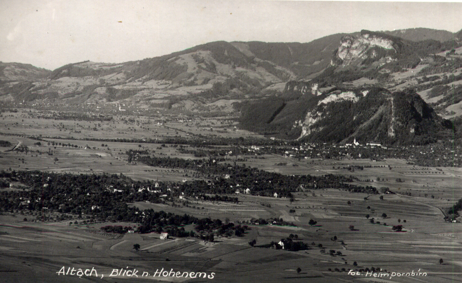 Blick vom Kummenberg im Jahre 1900