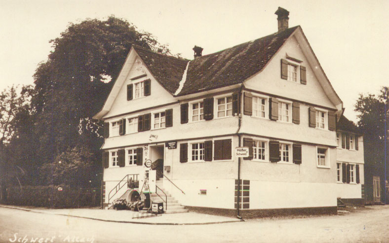 Gasthaus Zum Schwert im Jahre 1919