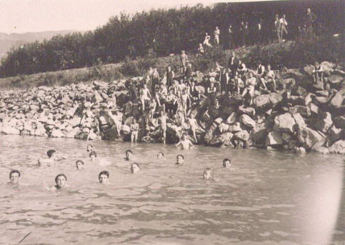 Schwimmen im Alten Rhein