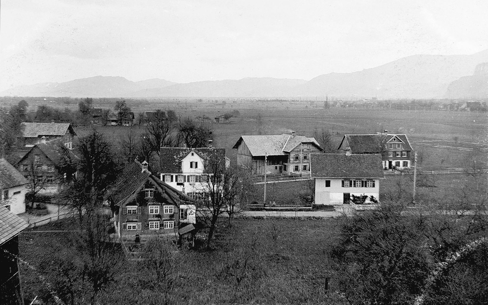 Blick vom Kirchturm im Jahre 1909