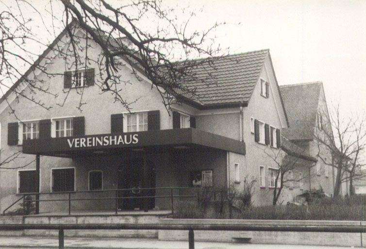 Das Vereinshaus im Jahre 1947